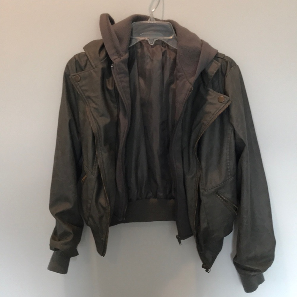 Gray layered jacket